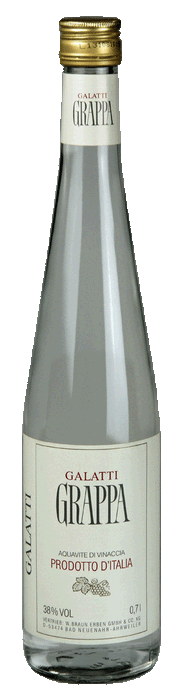Braun Galatti Grappa 38% 0,70l